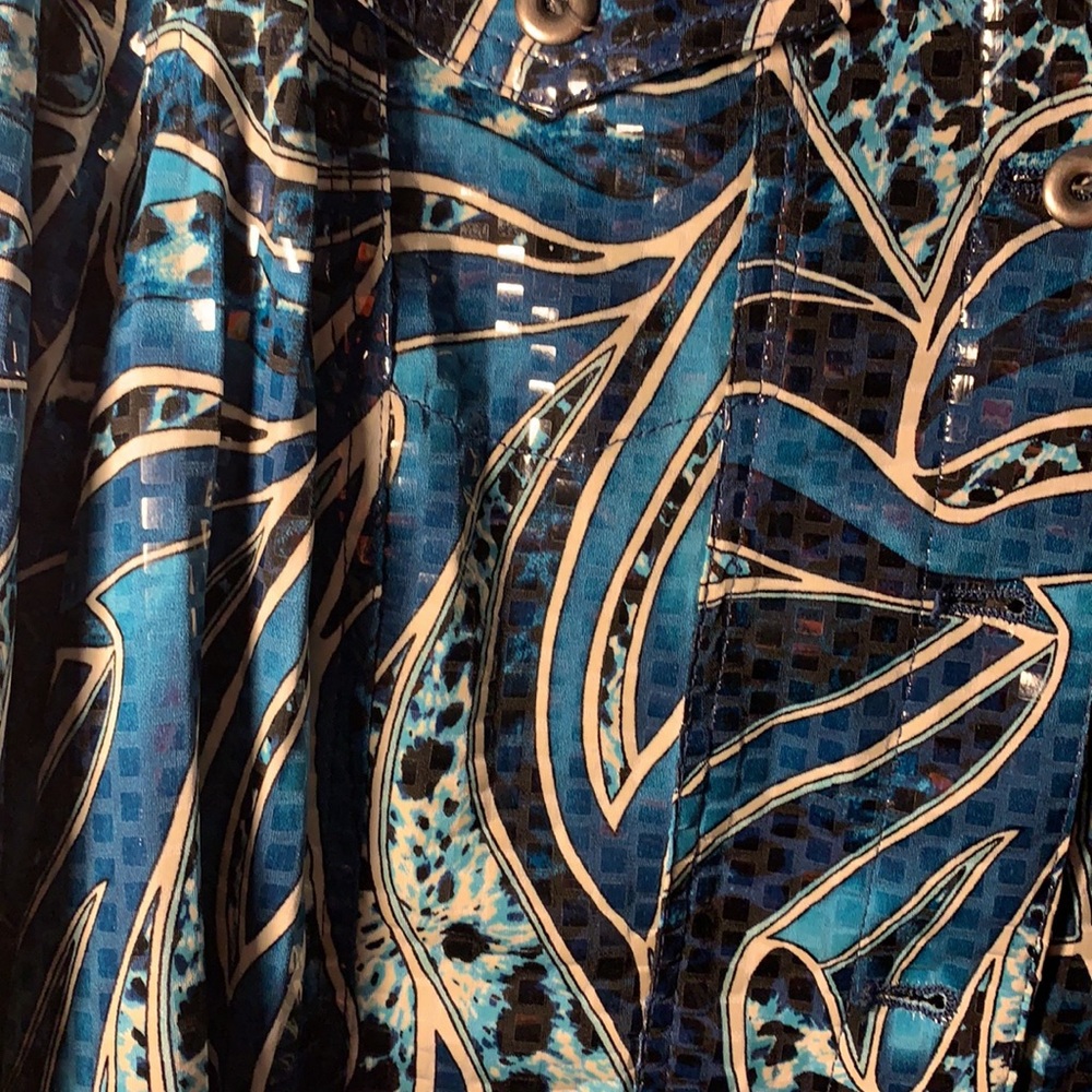 Ruby Red Gloss Embellished Jacket. Size 16. - image 3